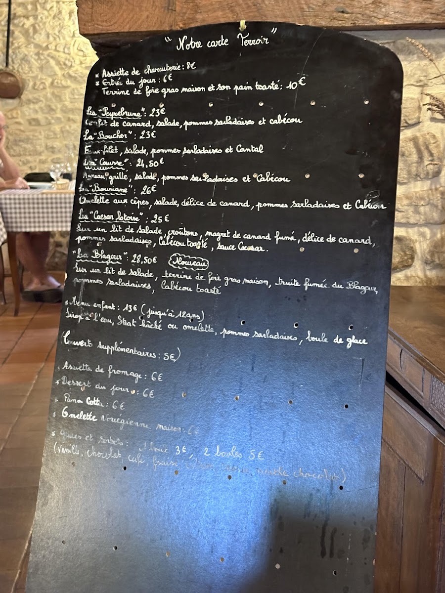 Menu La Tuilerie Sarl - Chez Baillagou-1