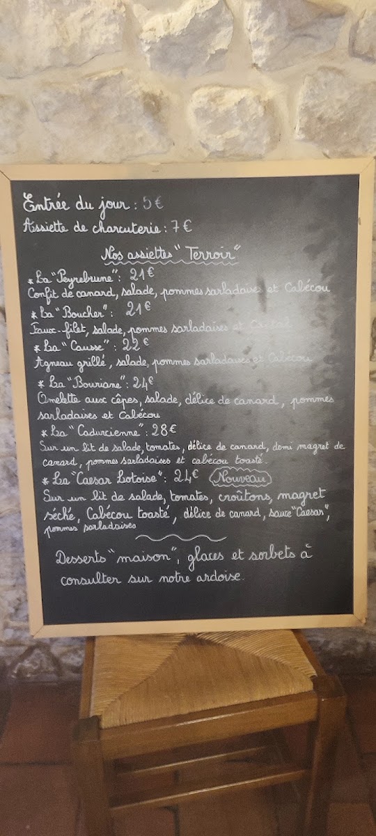 Menu La Tuilerie Sarl - Chez Baillagou-5