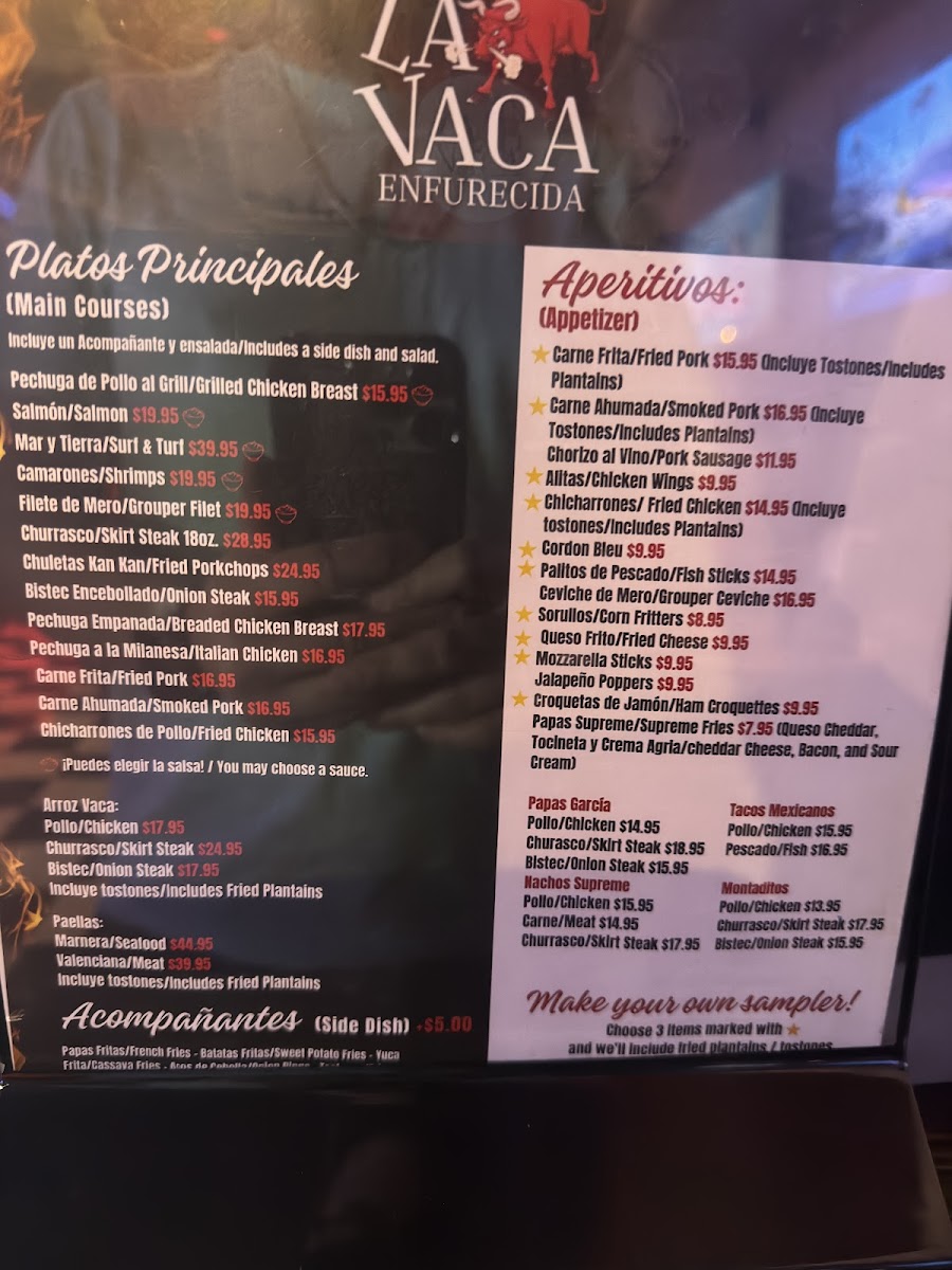 Menu La Vaca Enfurecida Bikers Bar & Grill San Juan-8