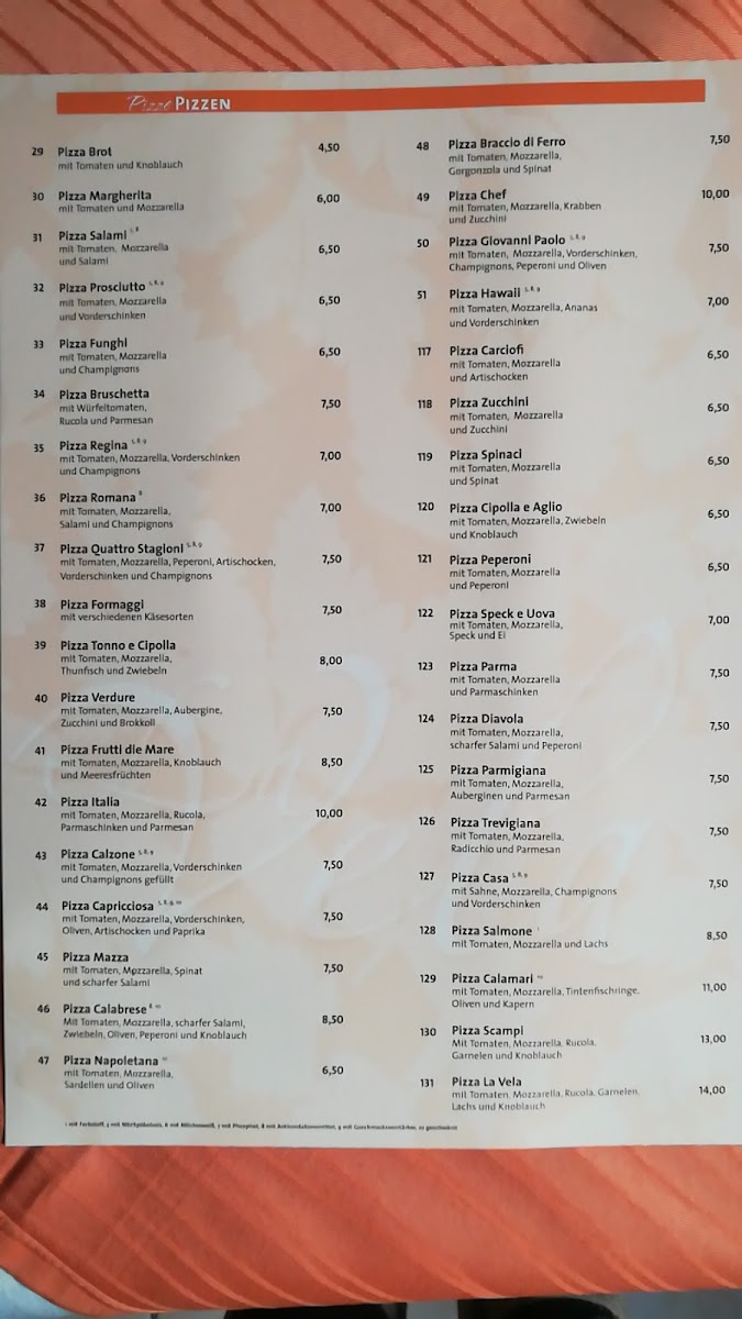 Menu La Vela Gaststätte Restaurant-10