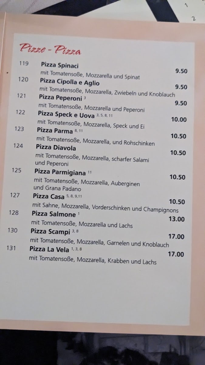 Menu La Vela Gaststätte Restaurant-4