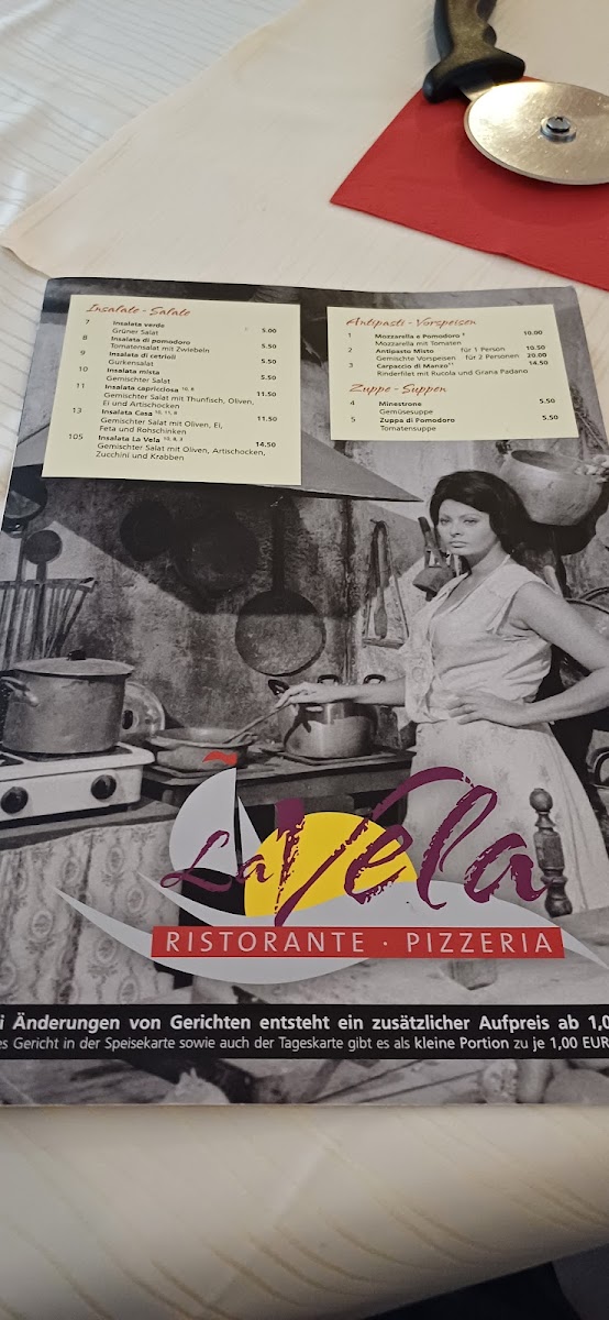 Menu La Vela Gaststätte Restaurant-9