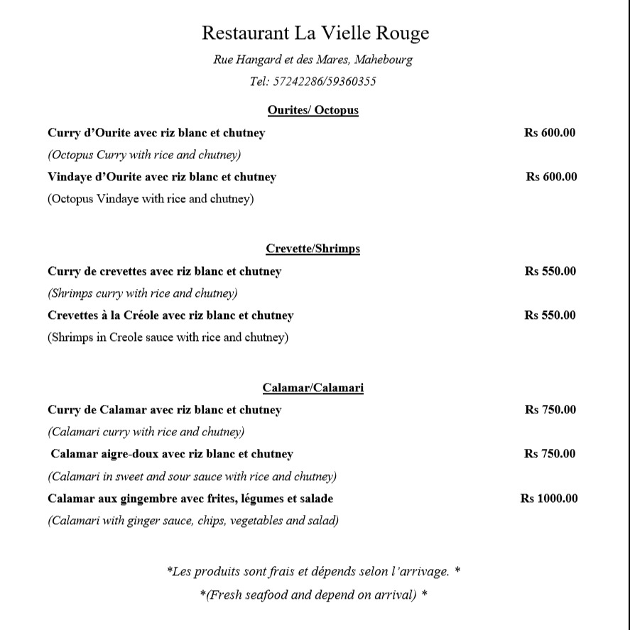 Menu La Vielle Rouge-2