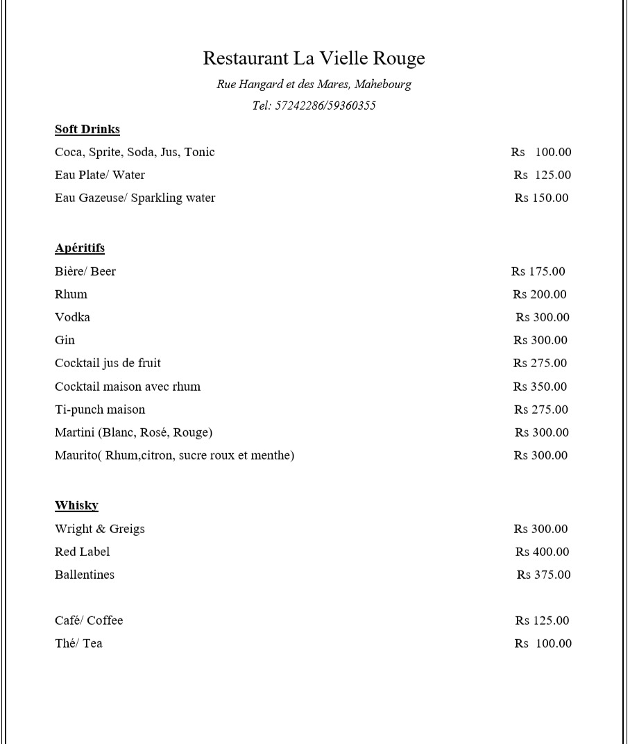 Menu La Vielle Rouge-4