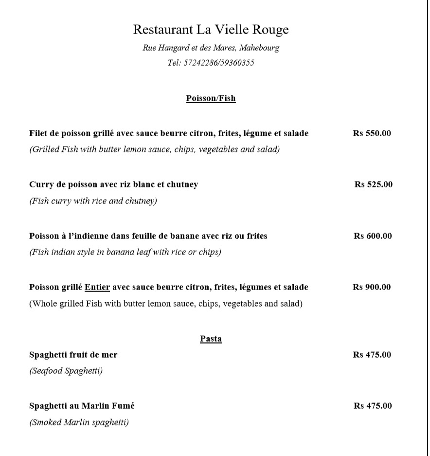 Menu La Vielle Rouge-5