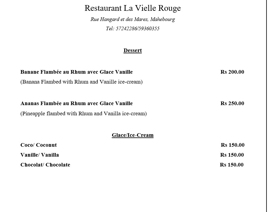 Menu La Vielle Rouge-7