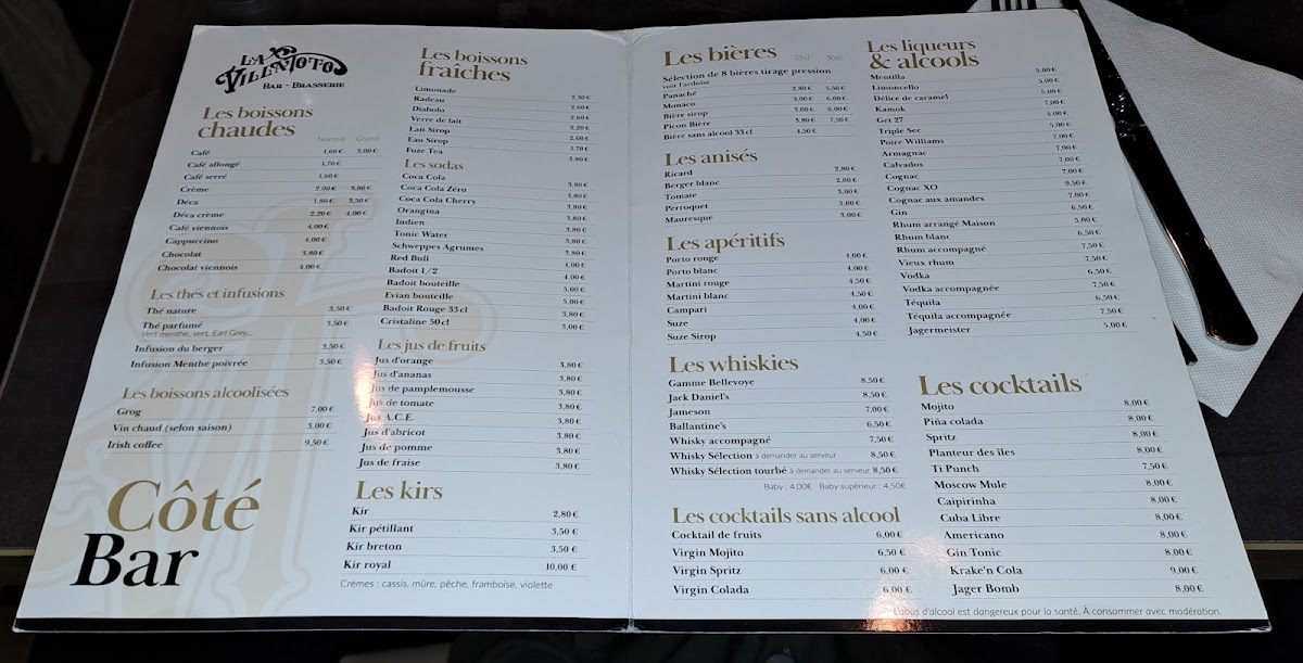 Menu La Villa Toto-1