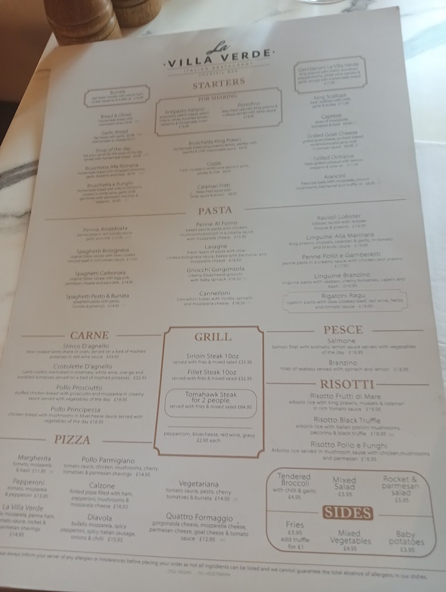 Menu La Villa Verde-1