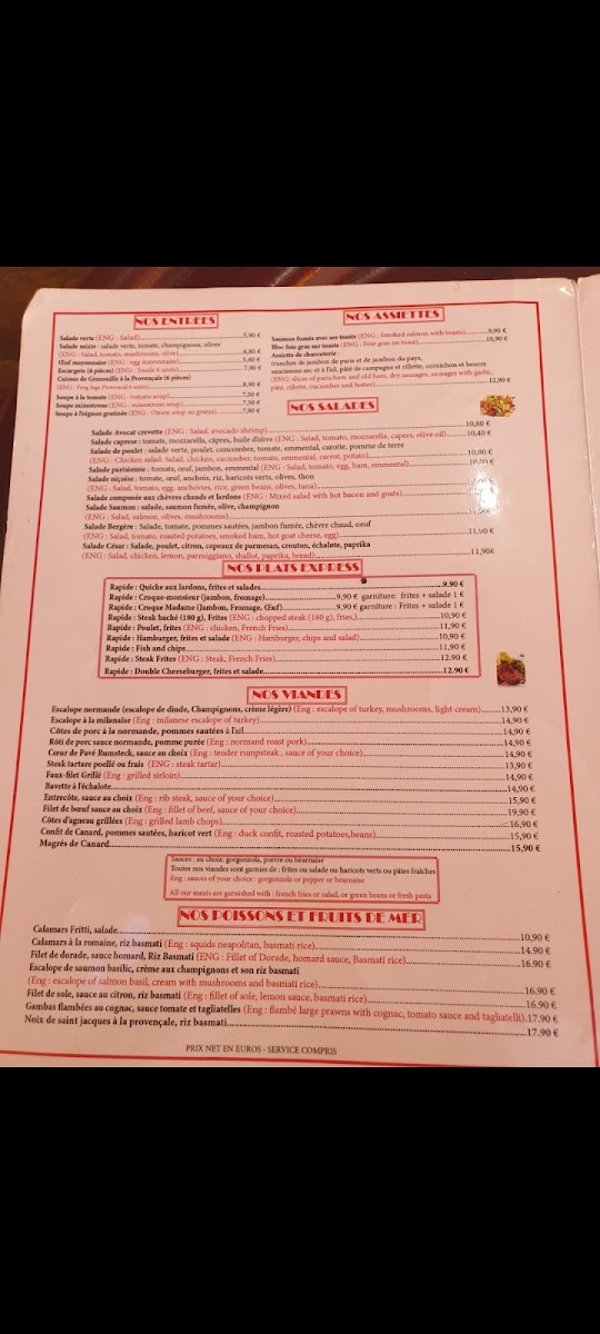 Menu La Ville D'aulnay-8