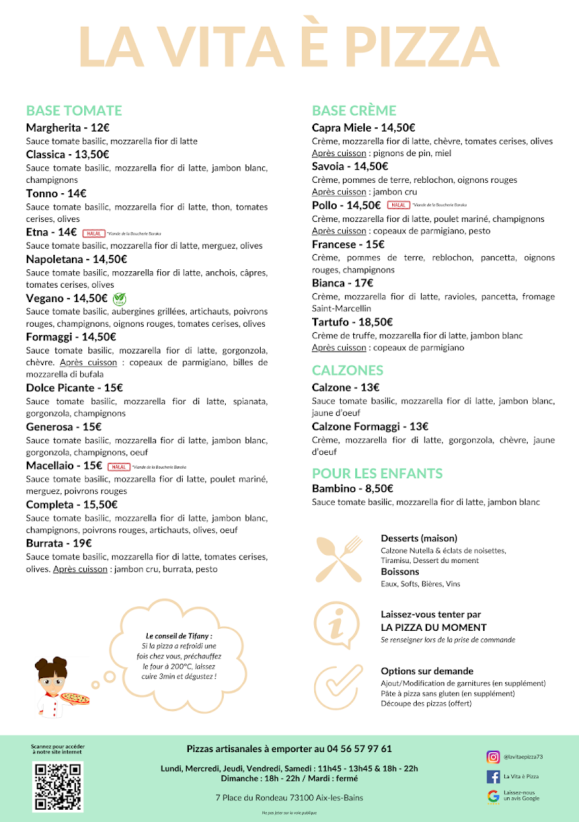Menu La Vita È Pizza-1