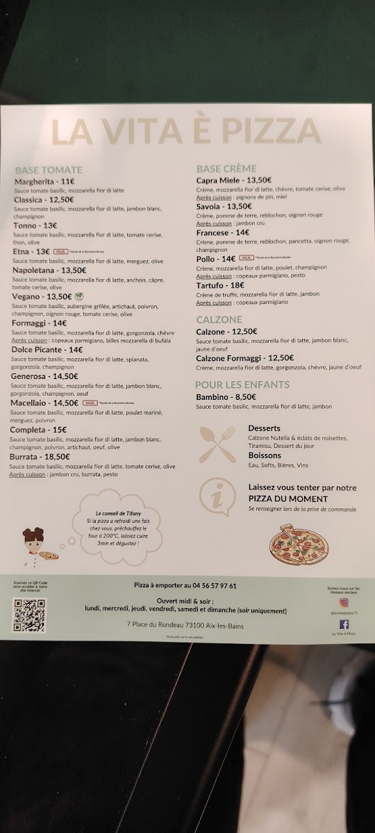 Menu La Vita È Pizza-2