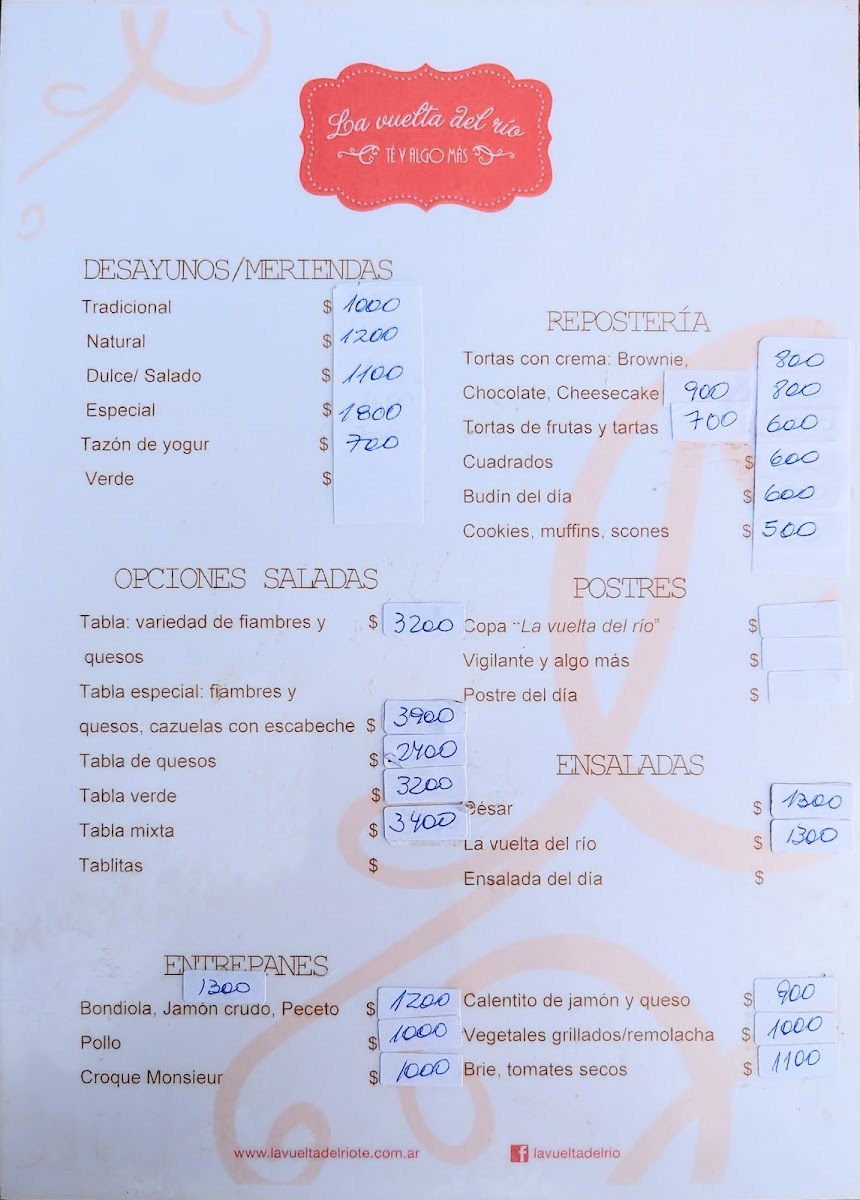 Menu La Vuelta Del Río-1