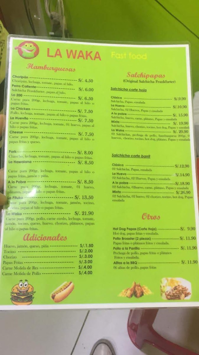 Menu La Waka Fastfood-1