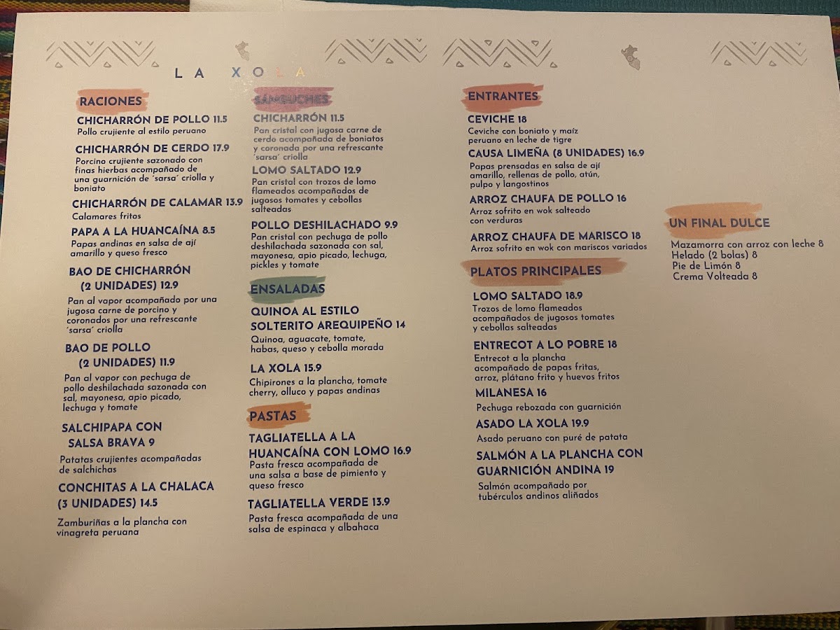 Menu La Xola Peruano-2