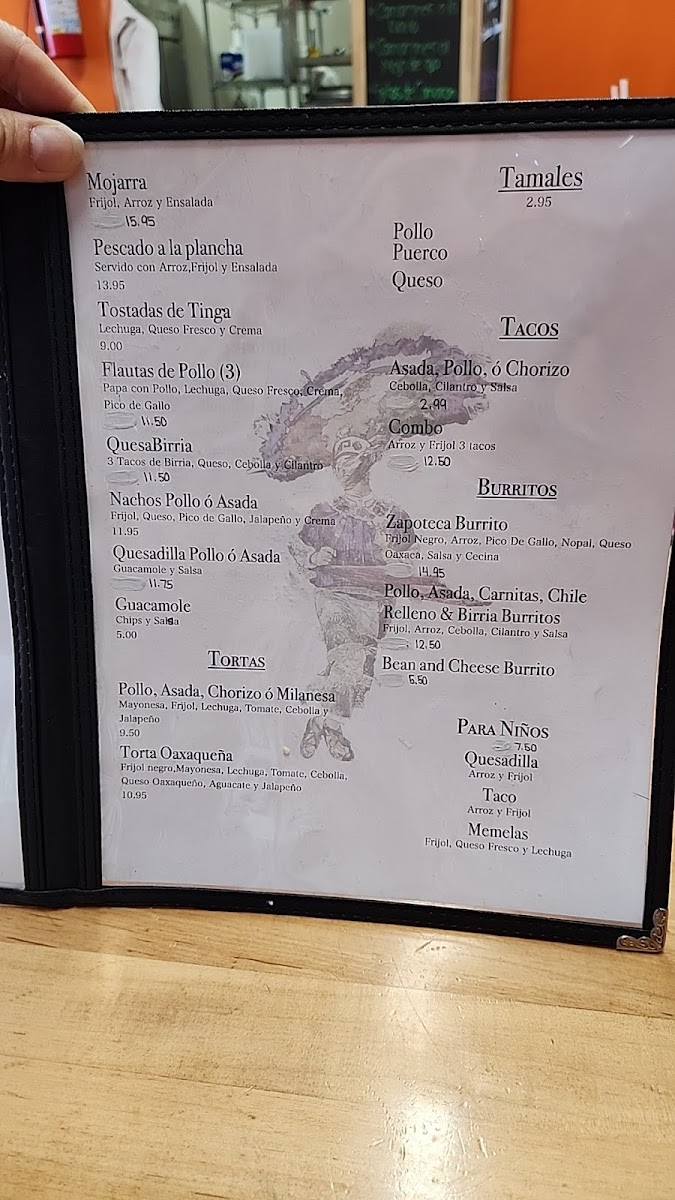 Menu La Zapoteca-1