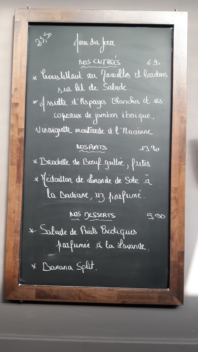 Menu Label Côte - Restaurant Bondues-1