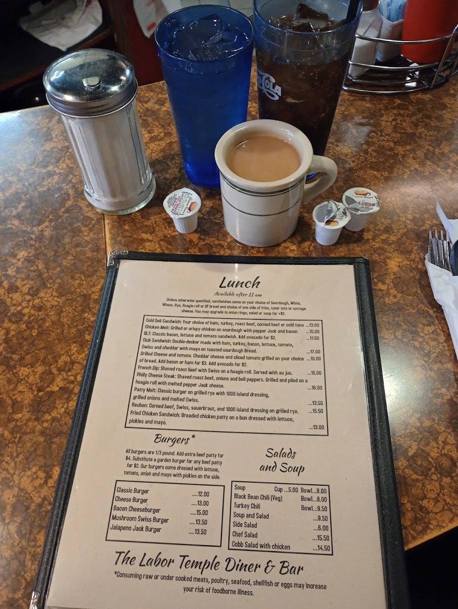 Menu Labor Temple Diner & Bar-6