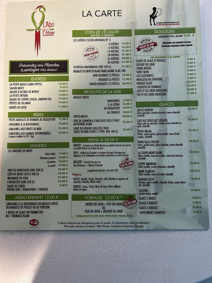Menu L'abri Cotier-1
