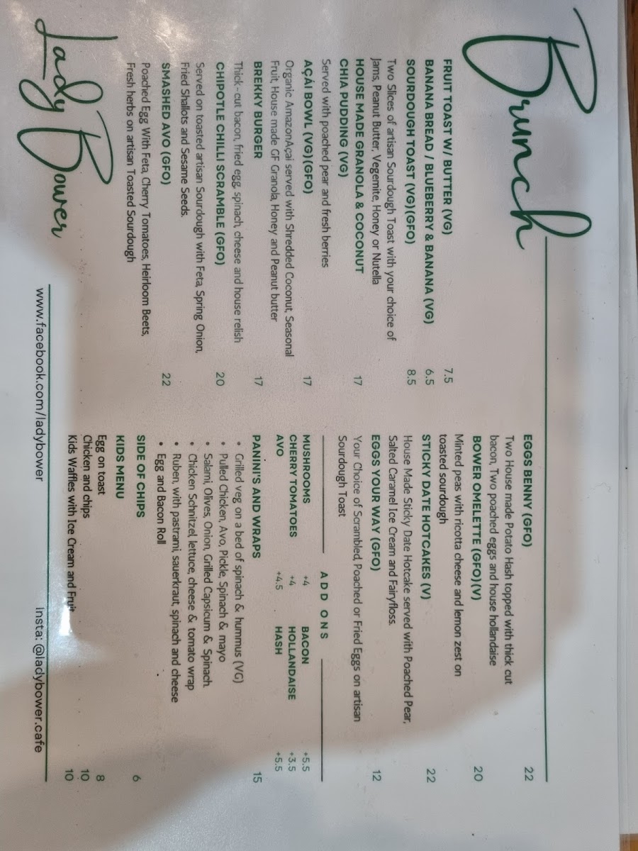 Menu Lady Bower Cafe-7