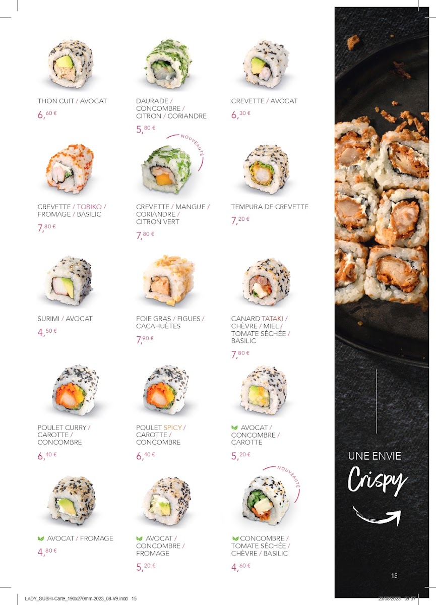 Menu Lady Sushi Gières-10