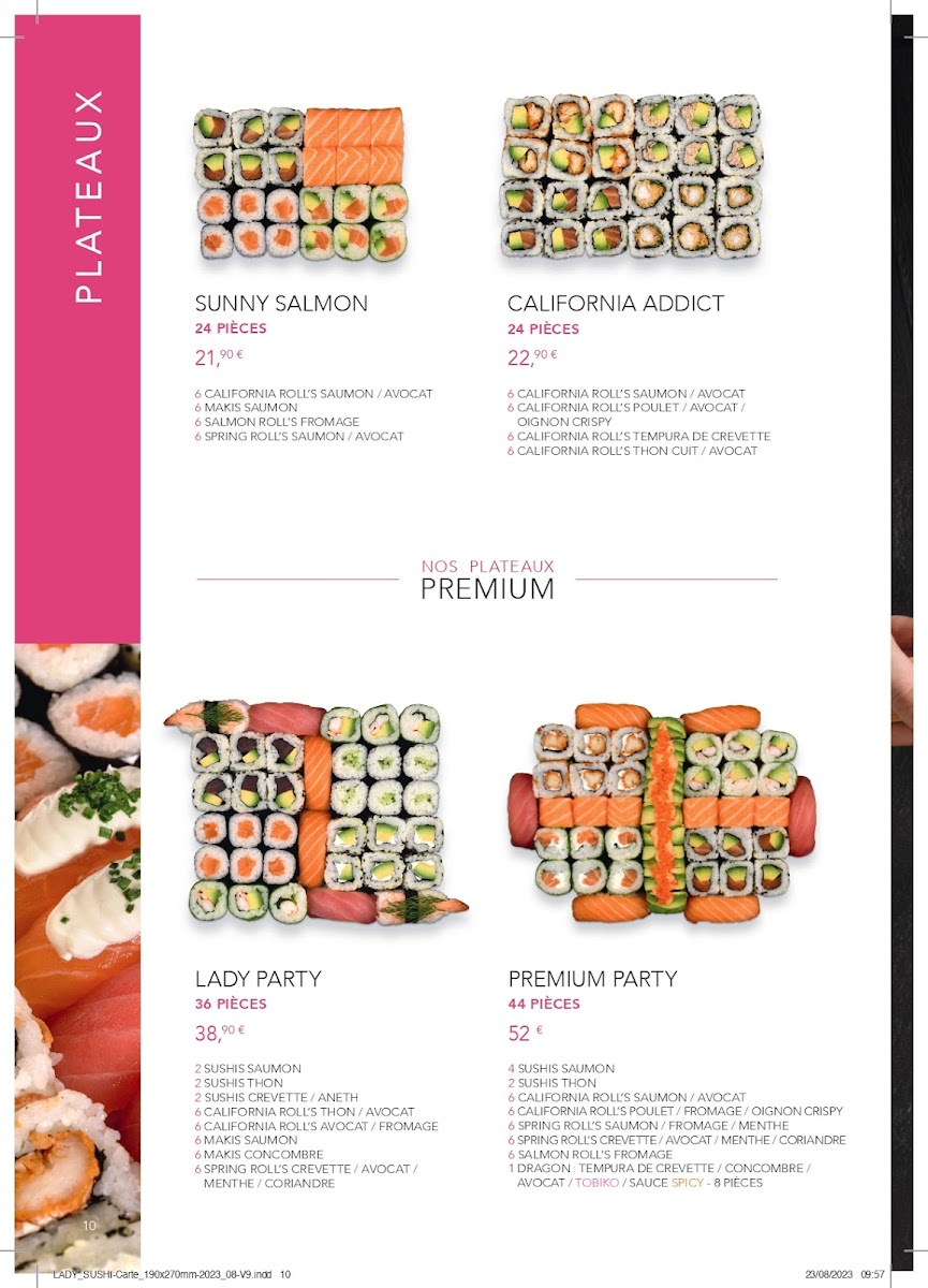 Menu Lady Sushi Gières-2