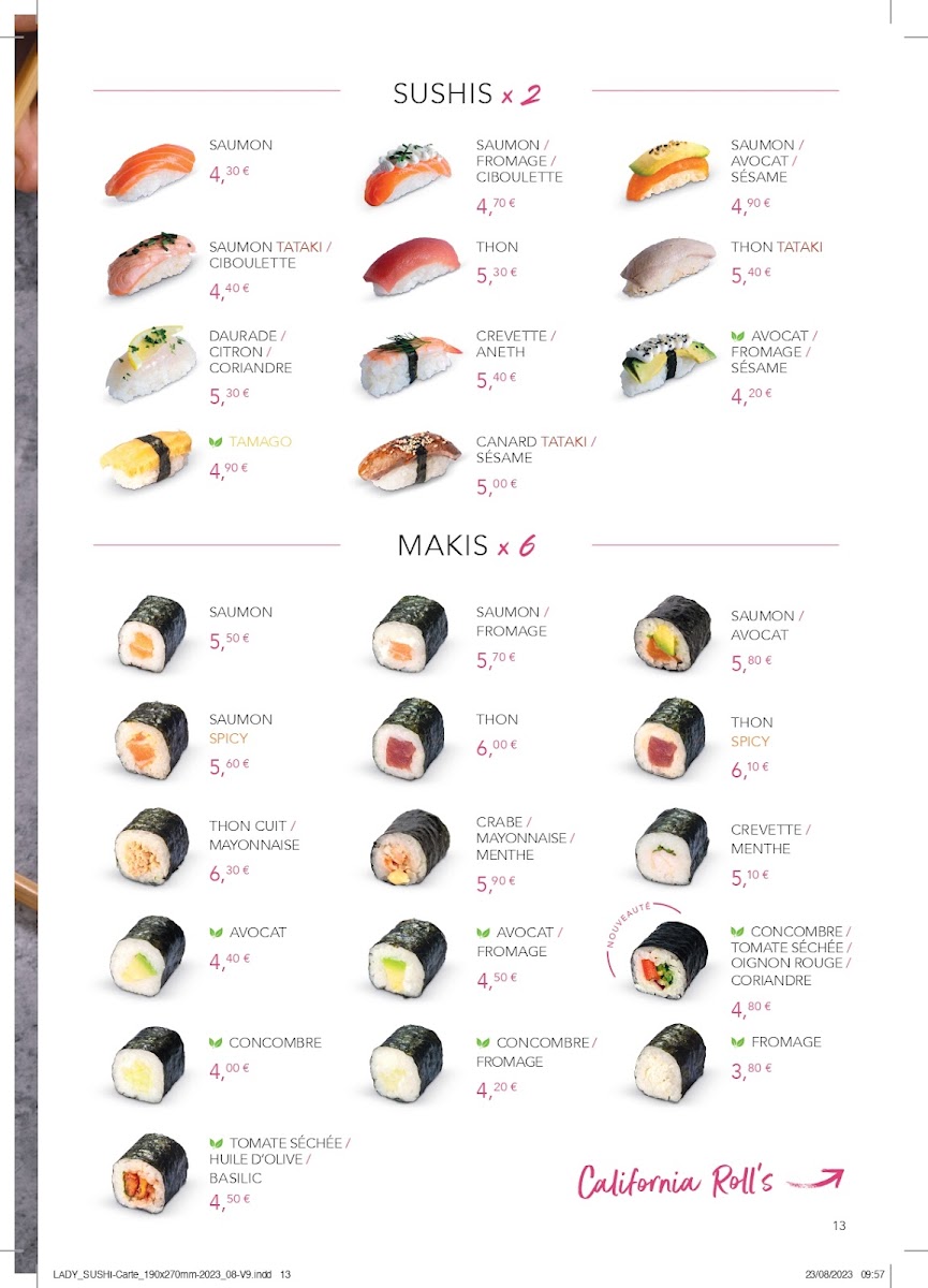 Menu Lady Sushi Gières-5