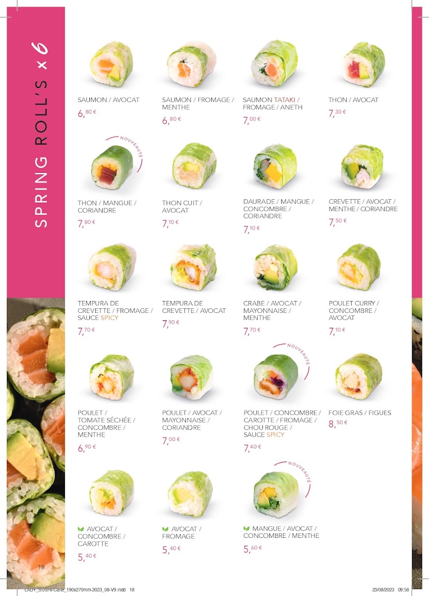Menu Lady Sushi Gières-7