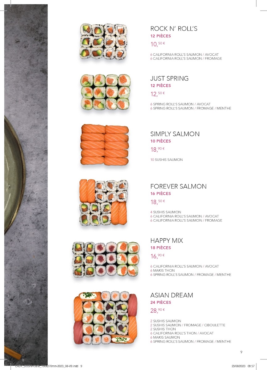 Menu Lady Sushi Gières-8