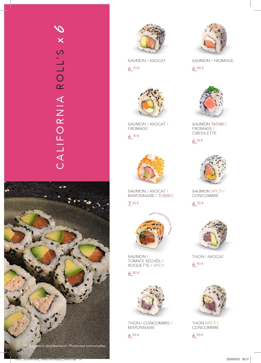 Menu Lady Sushi Gières-9