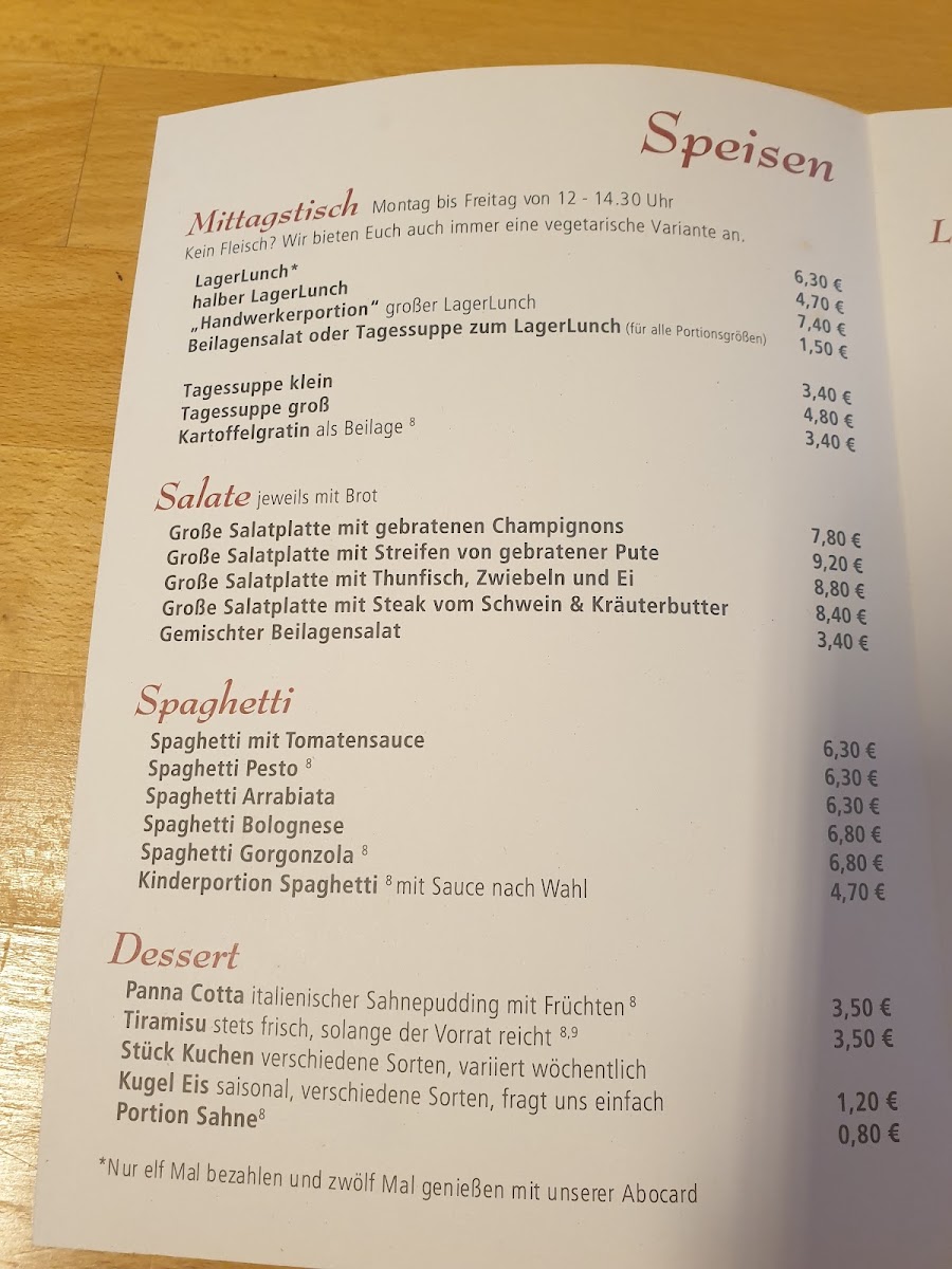 Menu Lagerhäusle - Das Kultur-Restaurant-6