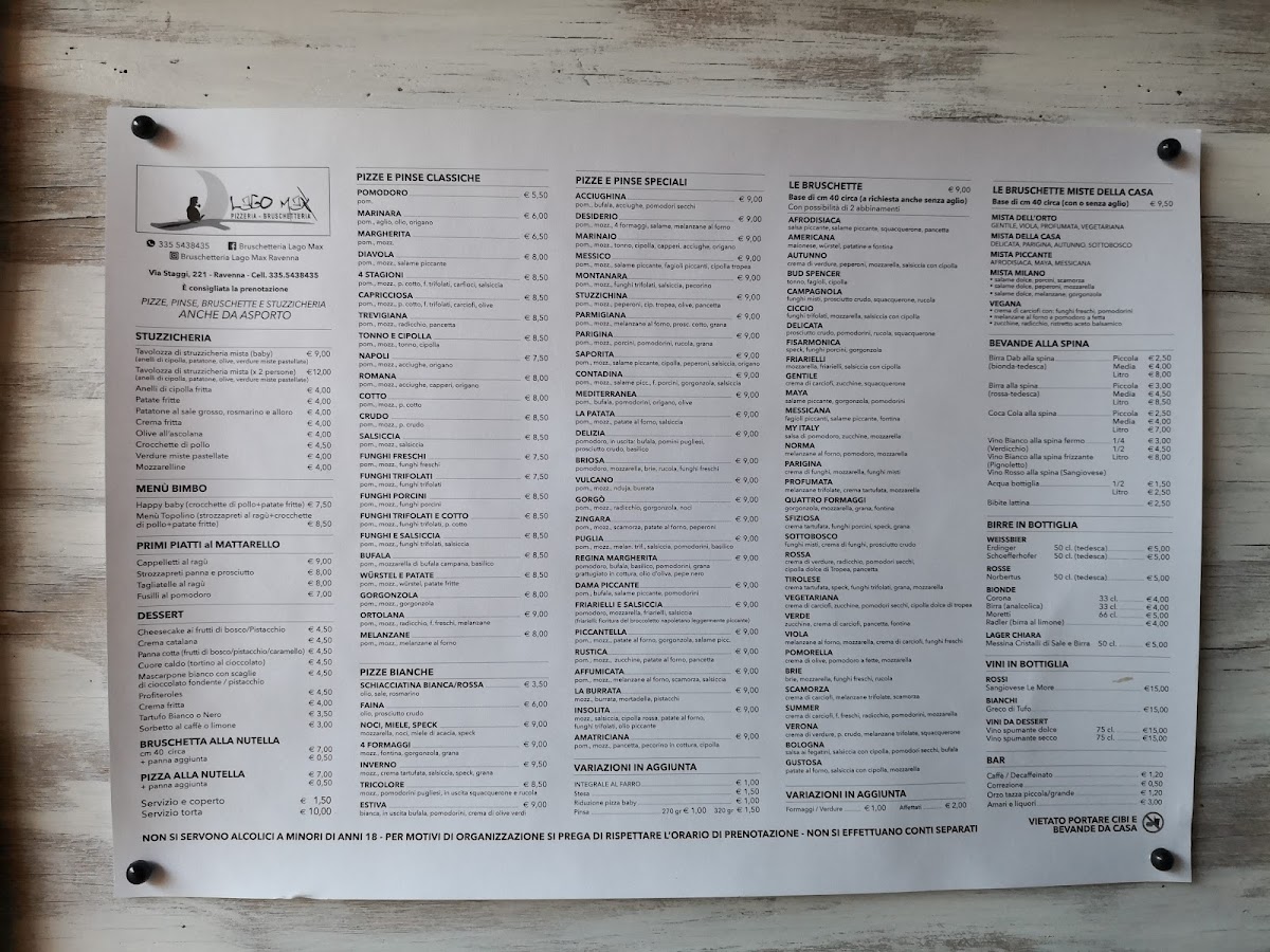 Menu Lago Max Pizzeria - Bruschetteria-5