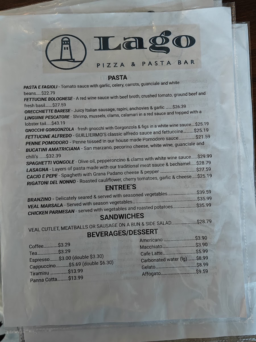 Menu Lago Pizza & Pasta Bar-10