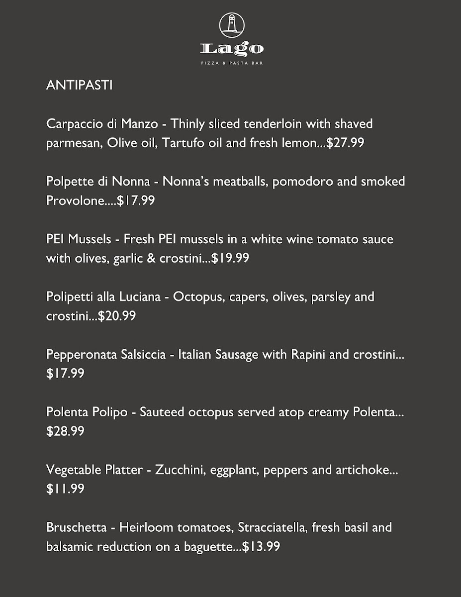 Menu Lago Pizza & Pasta Bar-3