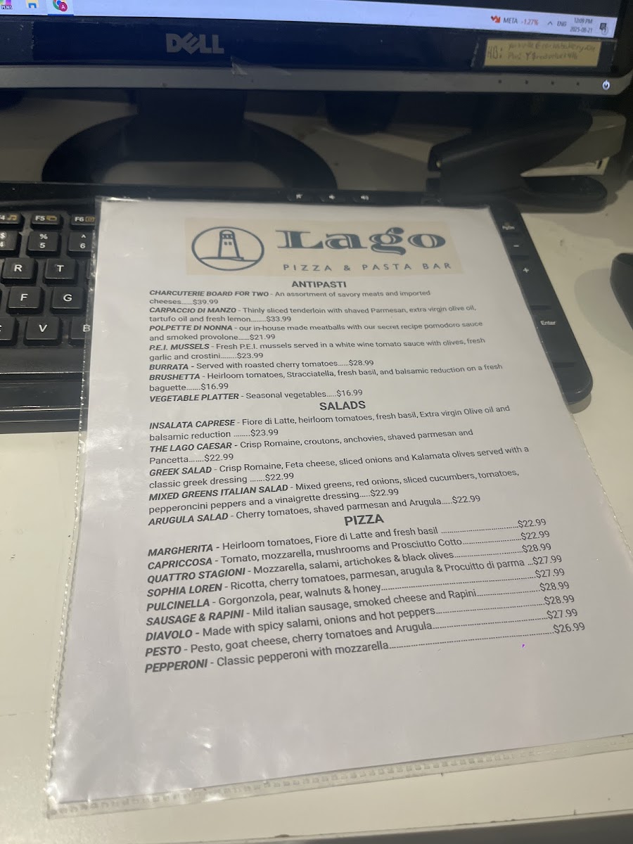 Menu Lago Pizza & Pasta Bar-6