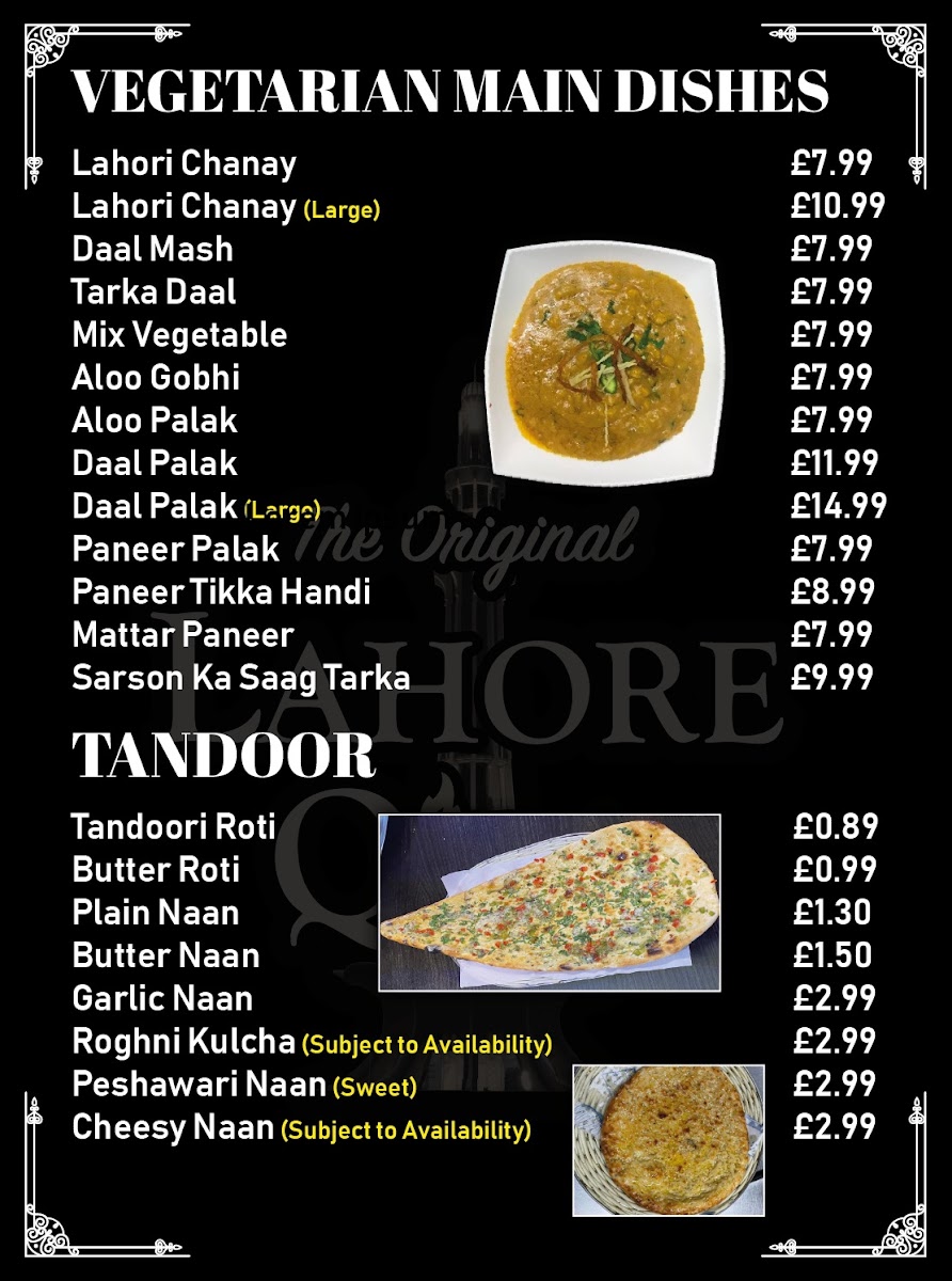 Menu Lahore Qila Restaurant-7