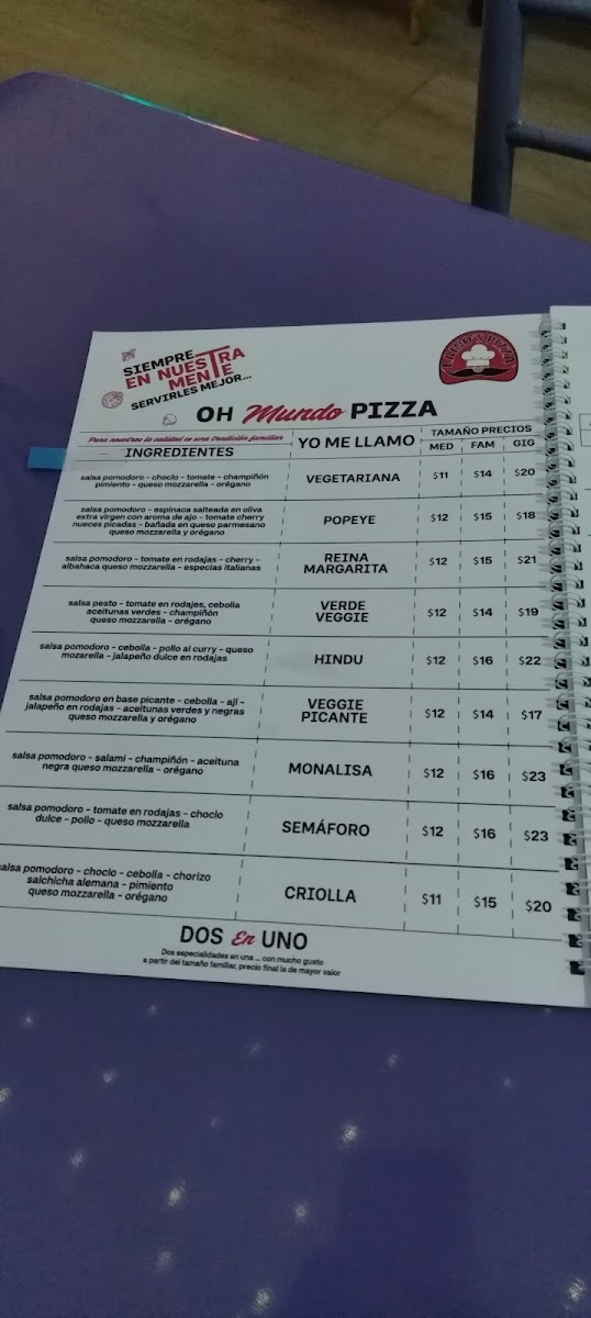 Menu Laino's Pizza-1