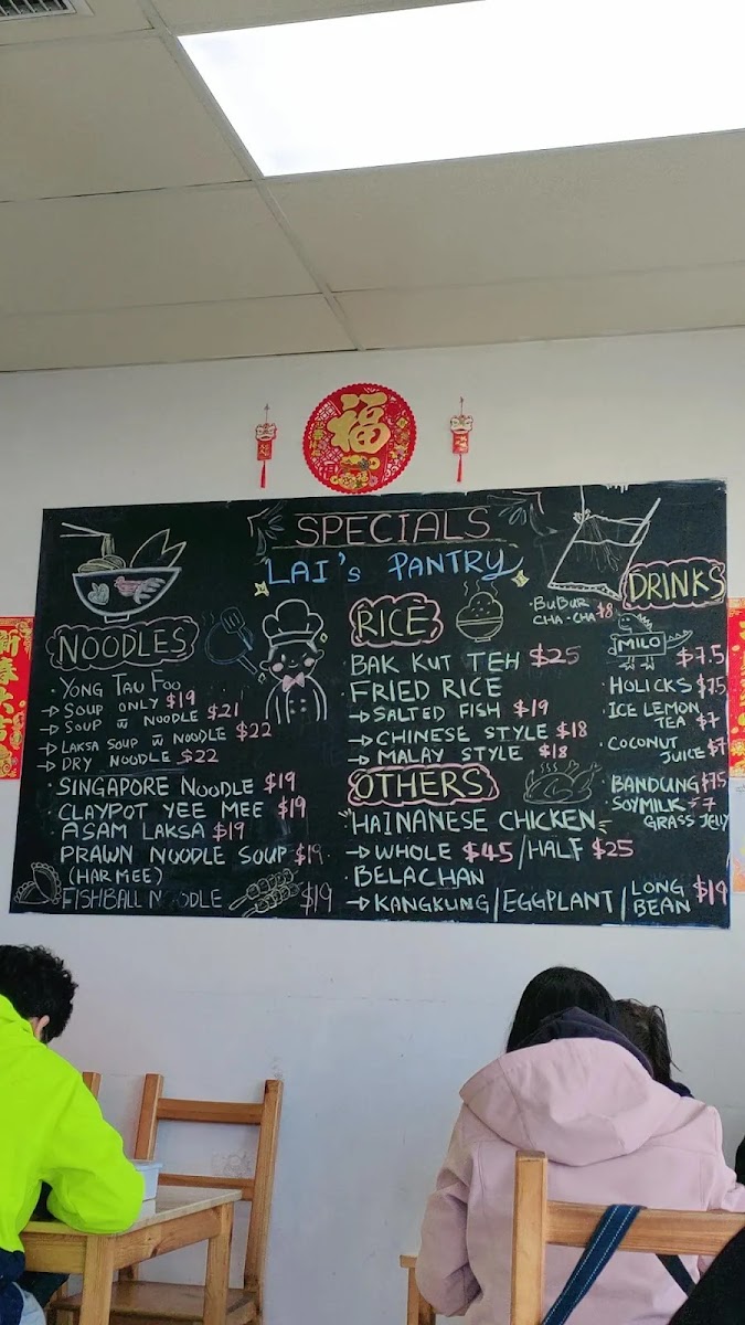 Menu Lai's Pantry - Malaysian Eatery-1