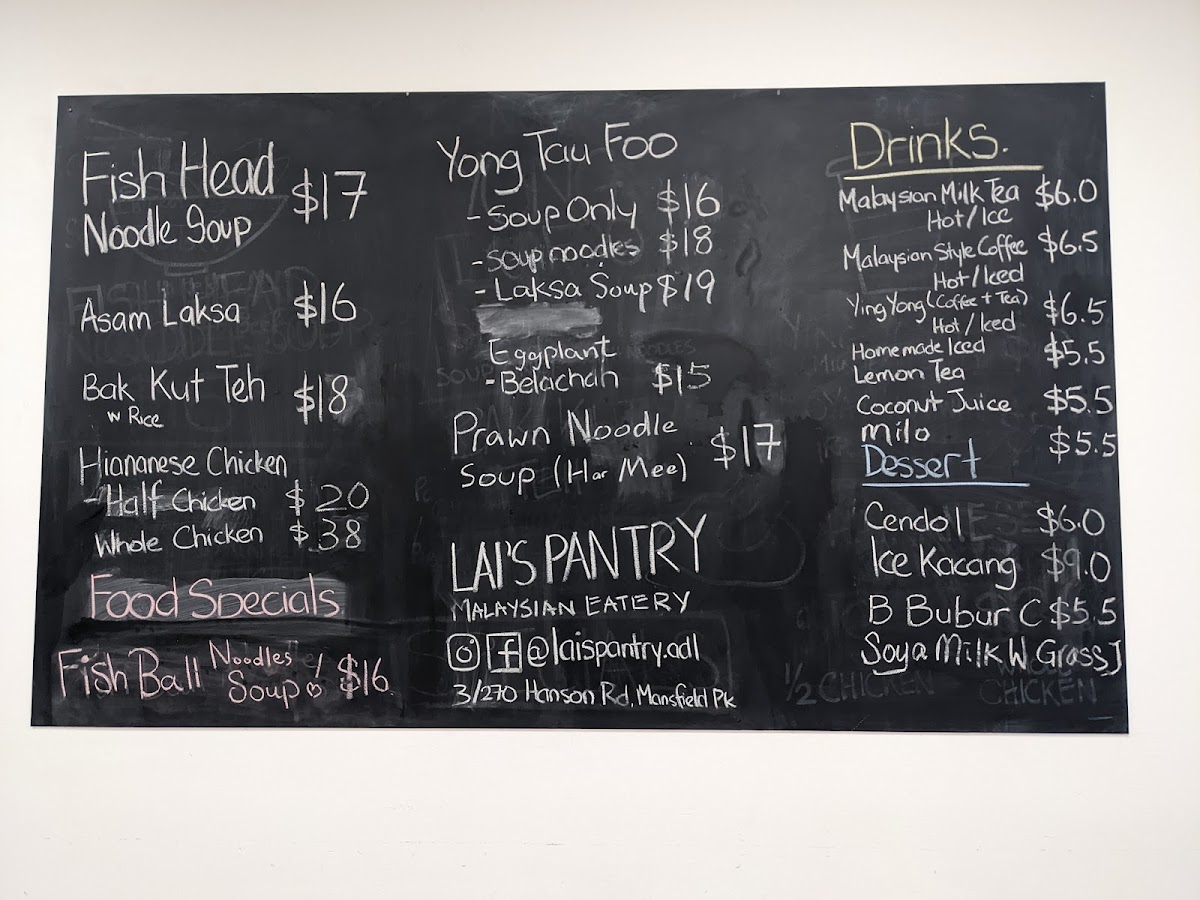 Menu Lai's Pantry - Malaysian Eatery-8
