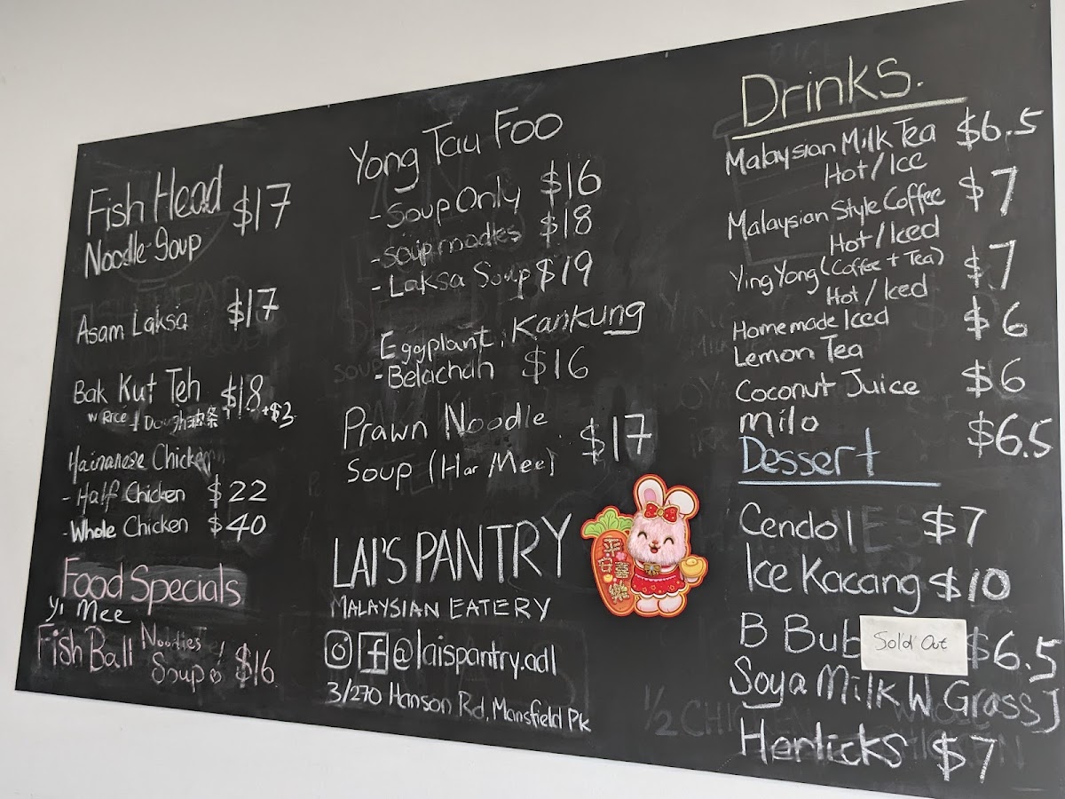 Menu Lai's Pantry - Malaysian Eatery-9