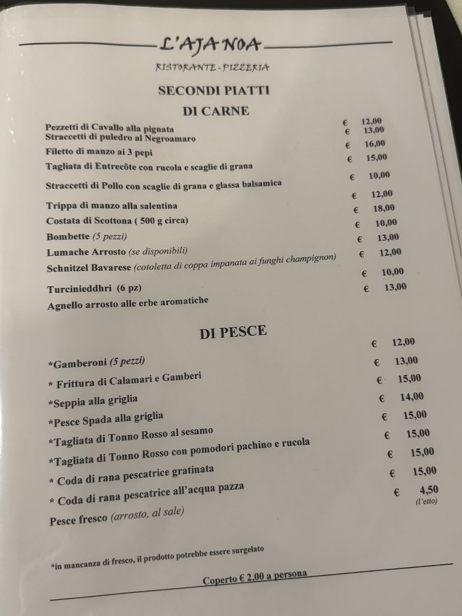 Menu L’Aja Noa Guagnano Ristorante Pizzeria-2