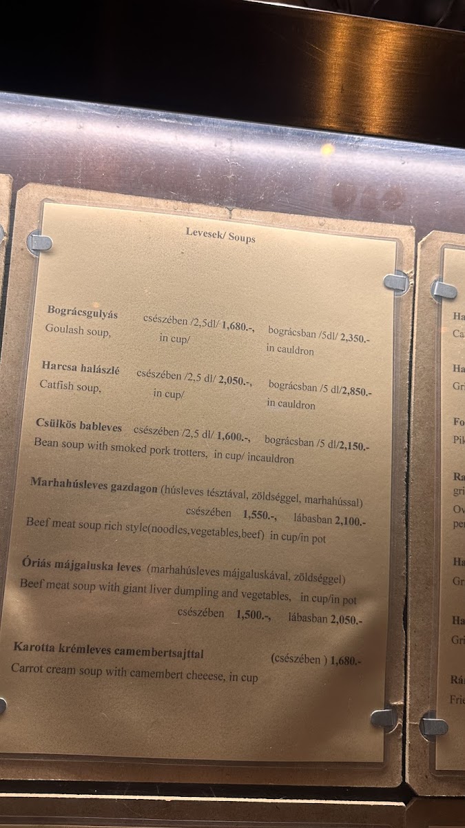 Menu Lajos Király Étterem-4