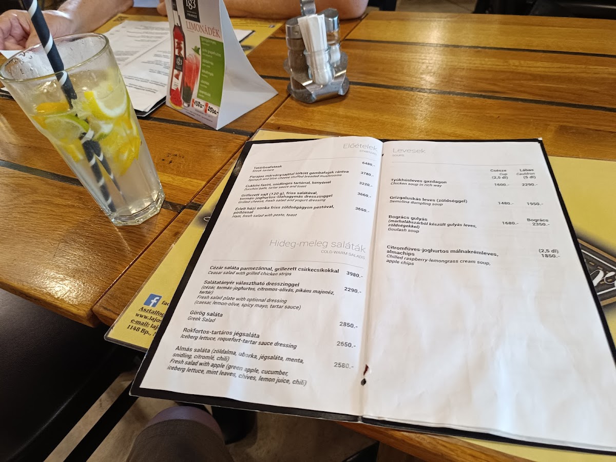 Menu Lajos Király Étterem-6