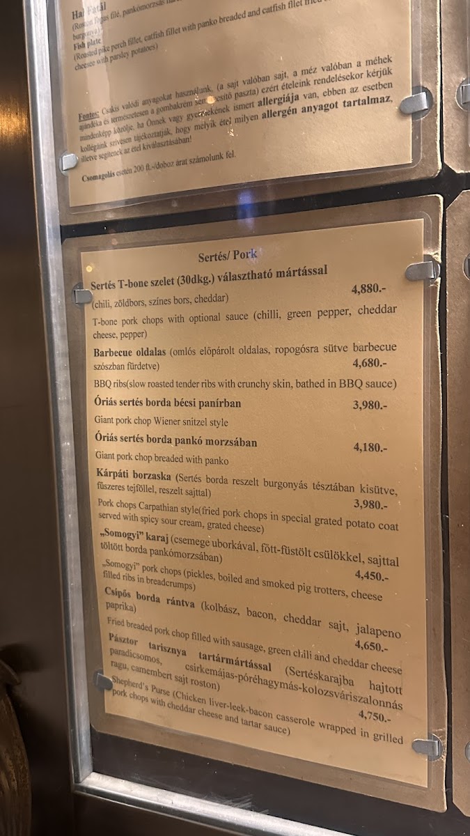 Menu Lajos Király Étterem-7