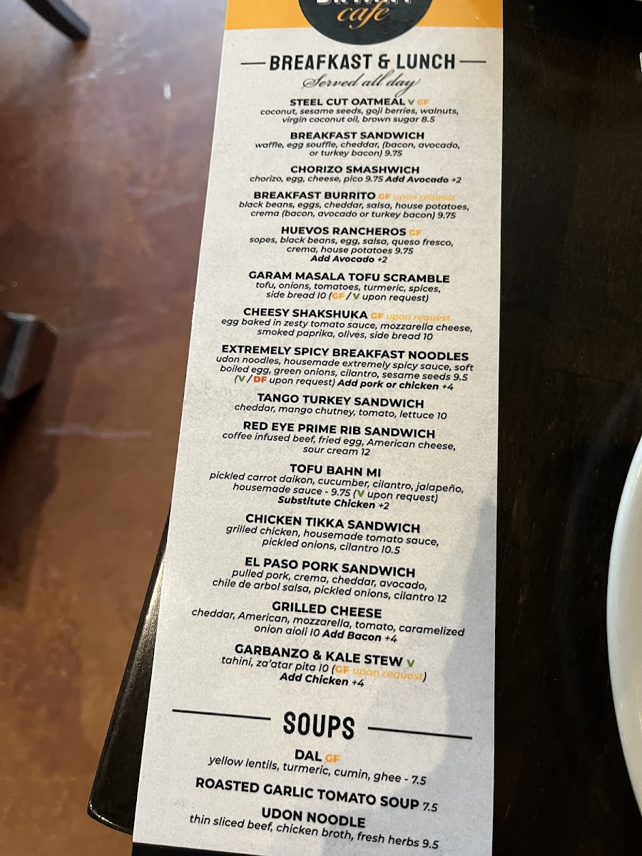 Menu Lake And Bryant Cafe-2
