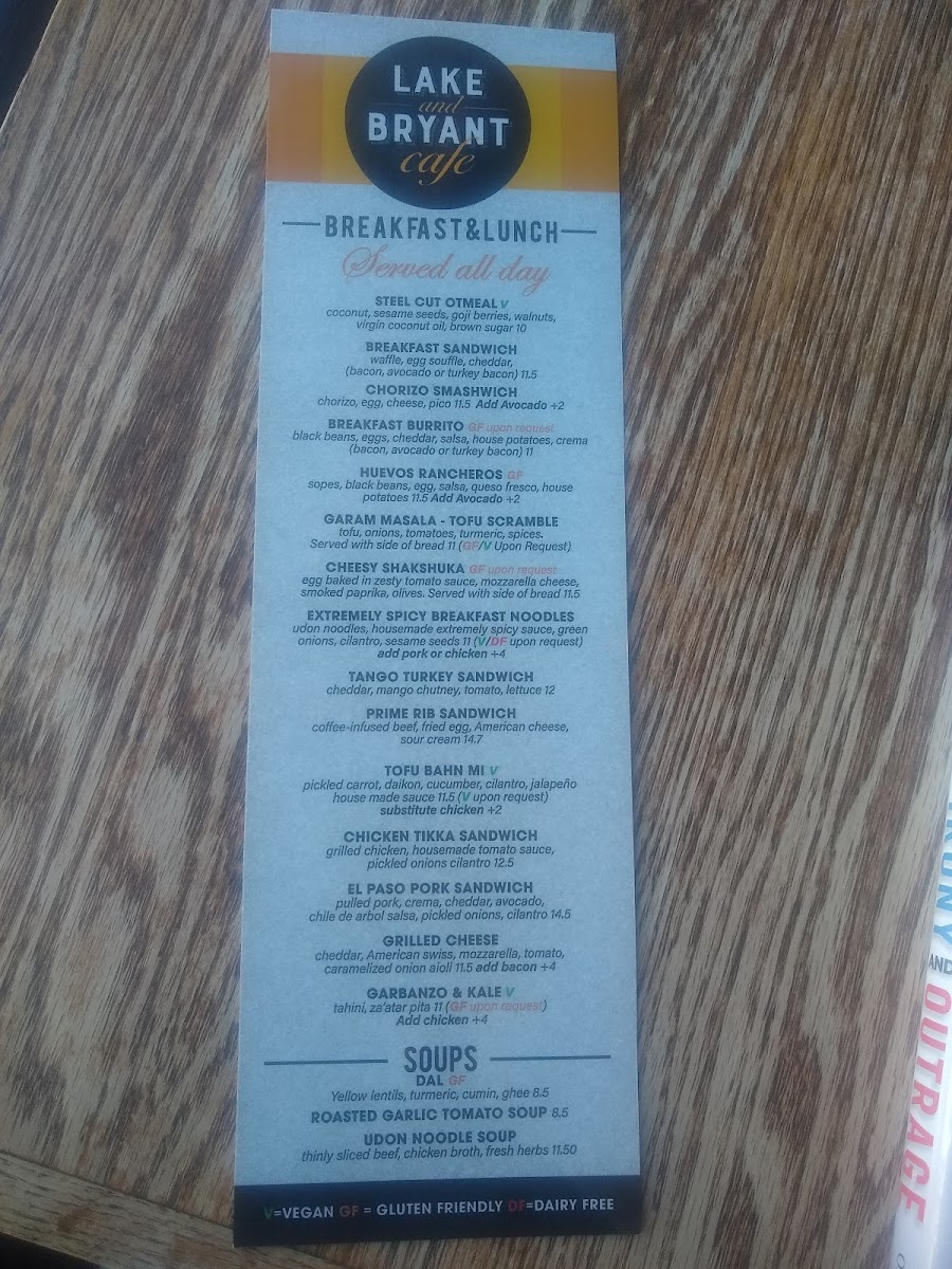 Menu Lake And Bryant Cafe-8
