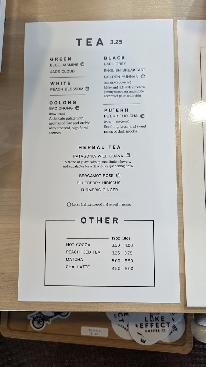 Menu Lake Effect Coffee Company-4