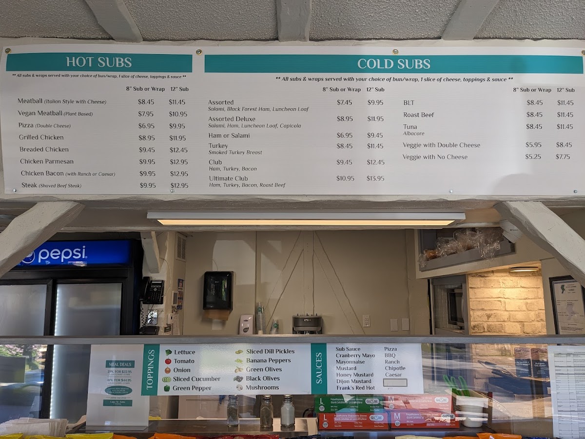 Menu Lake Street Subs & Creamery Inc.-1