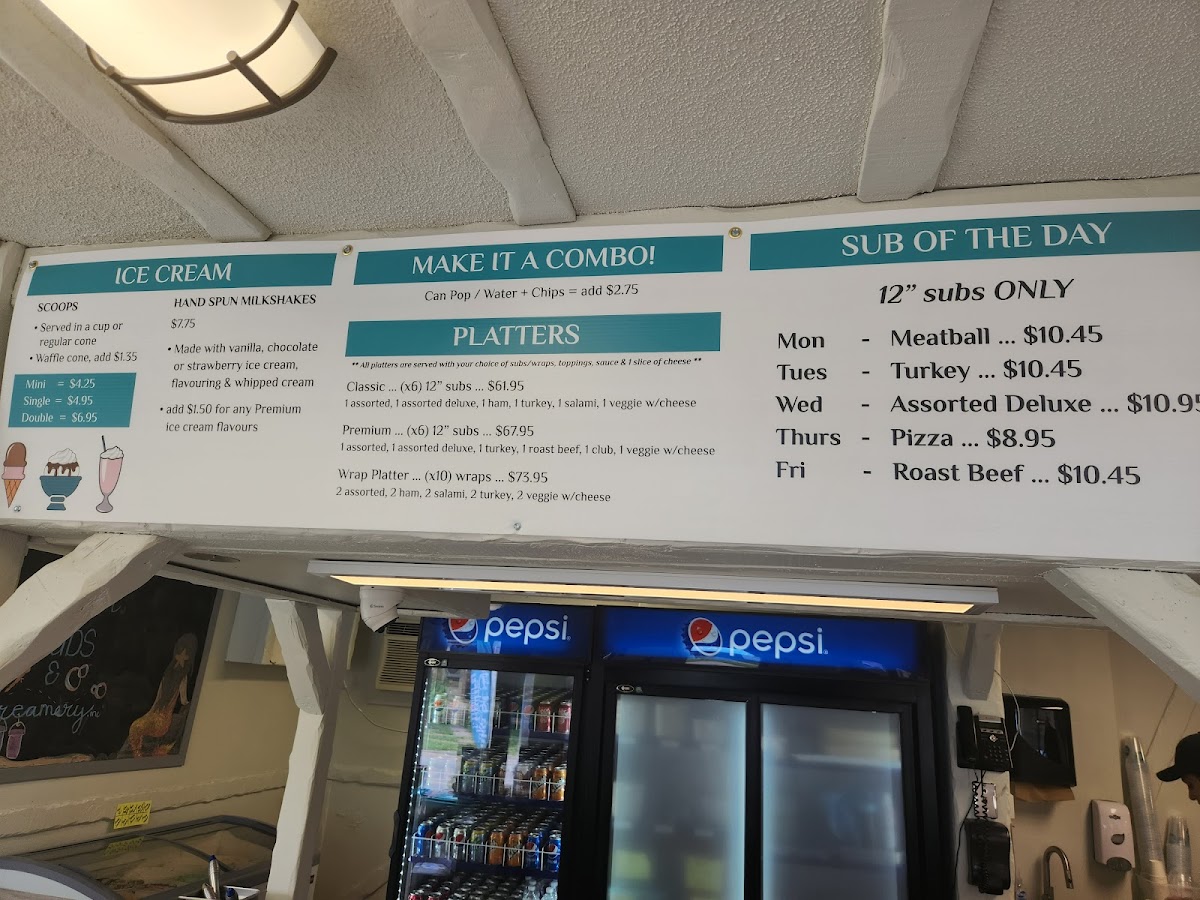 Menu Lake Street Subs & Creamery Inc.-4