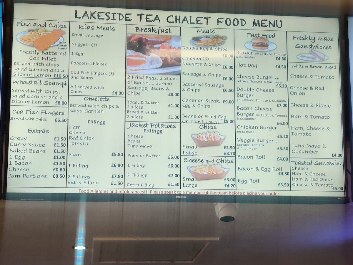 Menu Lakeside Tea Chalet-1