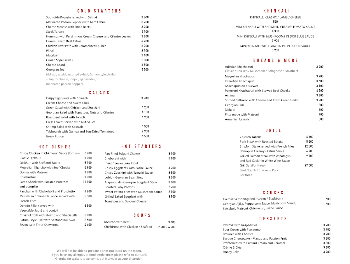 Menu Lali - Kitchen & Bar-1